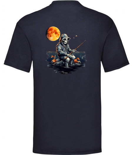 T-shirt manche courte Squelette Lune Rousse