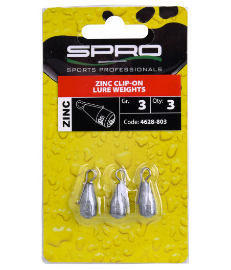 ZINC CLIP-ON LURE WEIGHTS