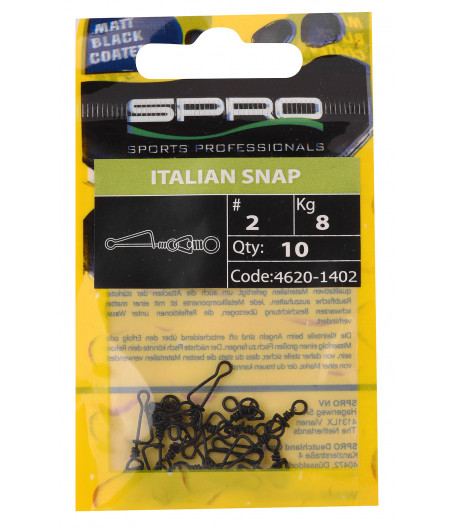 MATTE BLACK ITALIAN SNAP